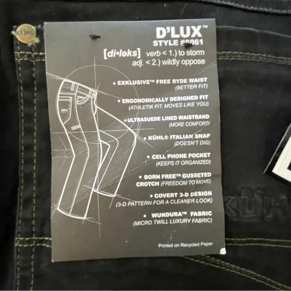KÜHL D’Lux Men’s Pants – 30x32 Mountain Ready! Stylish and GORGEOUS NWT 🌲 - Picture 11 of 16